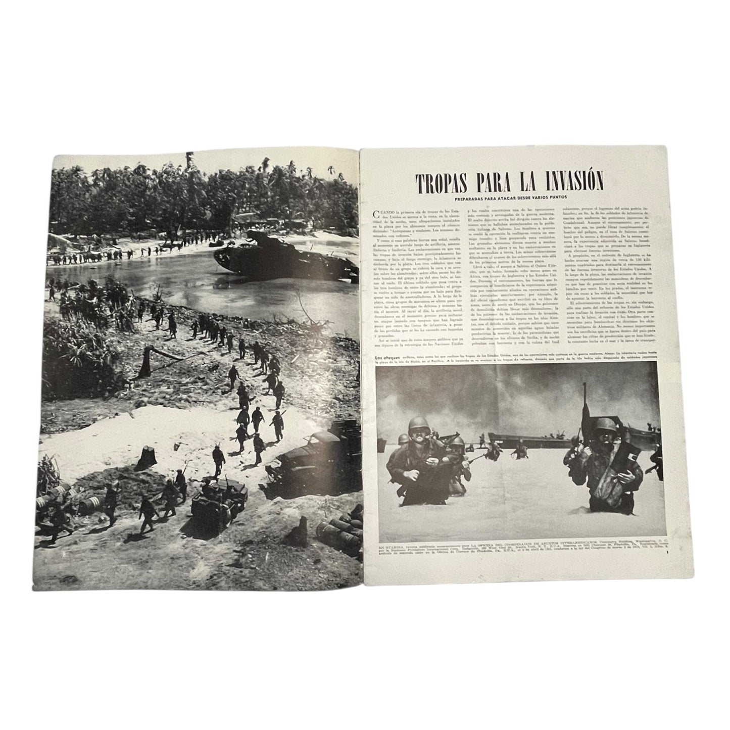Vintage EN GUARDIA Magazine Año 3 No. 5 Spanish WWII Propaganda Defense Americas