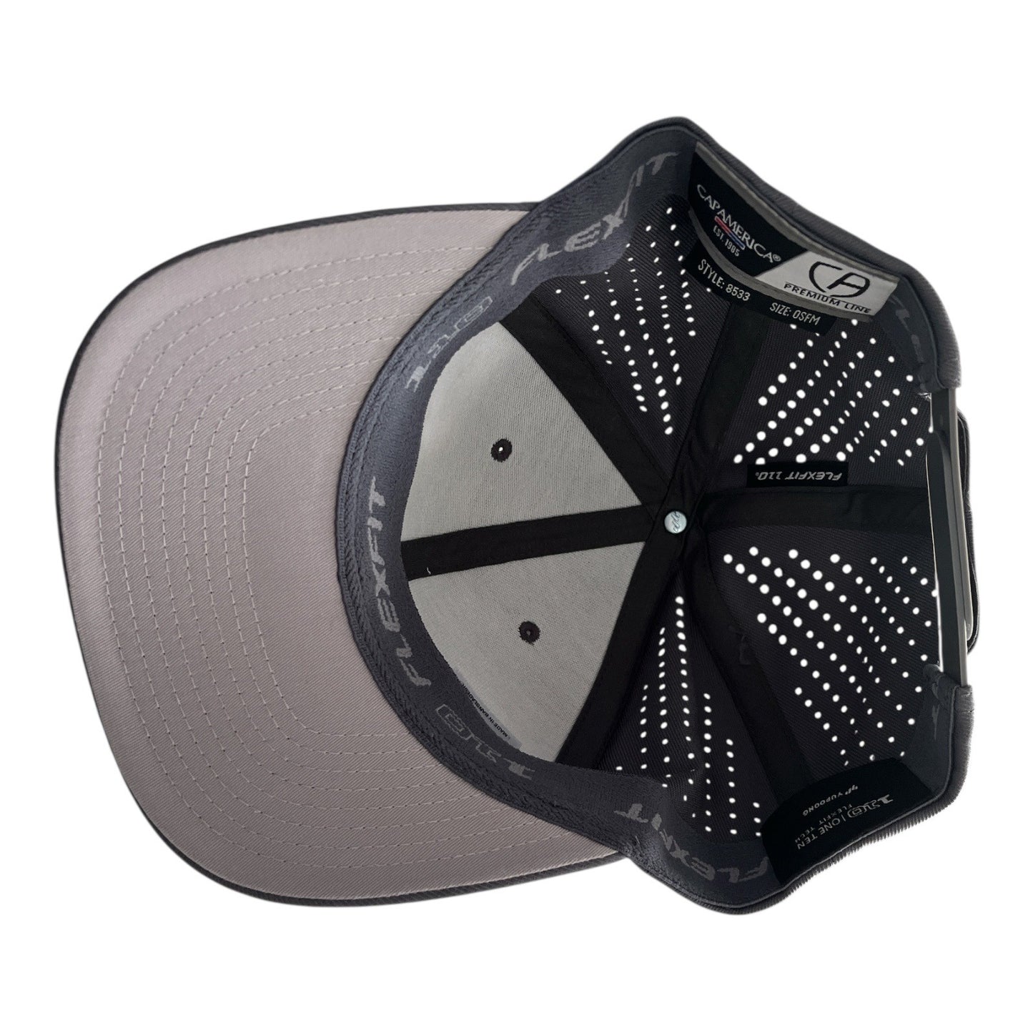 Timken CapAmerica Flexfit 110 Gray Snapback Hat OSFM