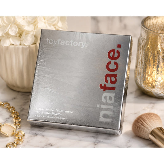 Toyfactory Niaface Ultrashimmer Niacinamide Highlighter Palette Sealed 4 Shade Glow Kit