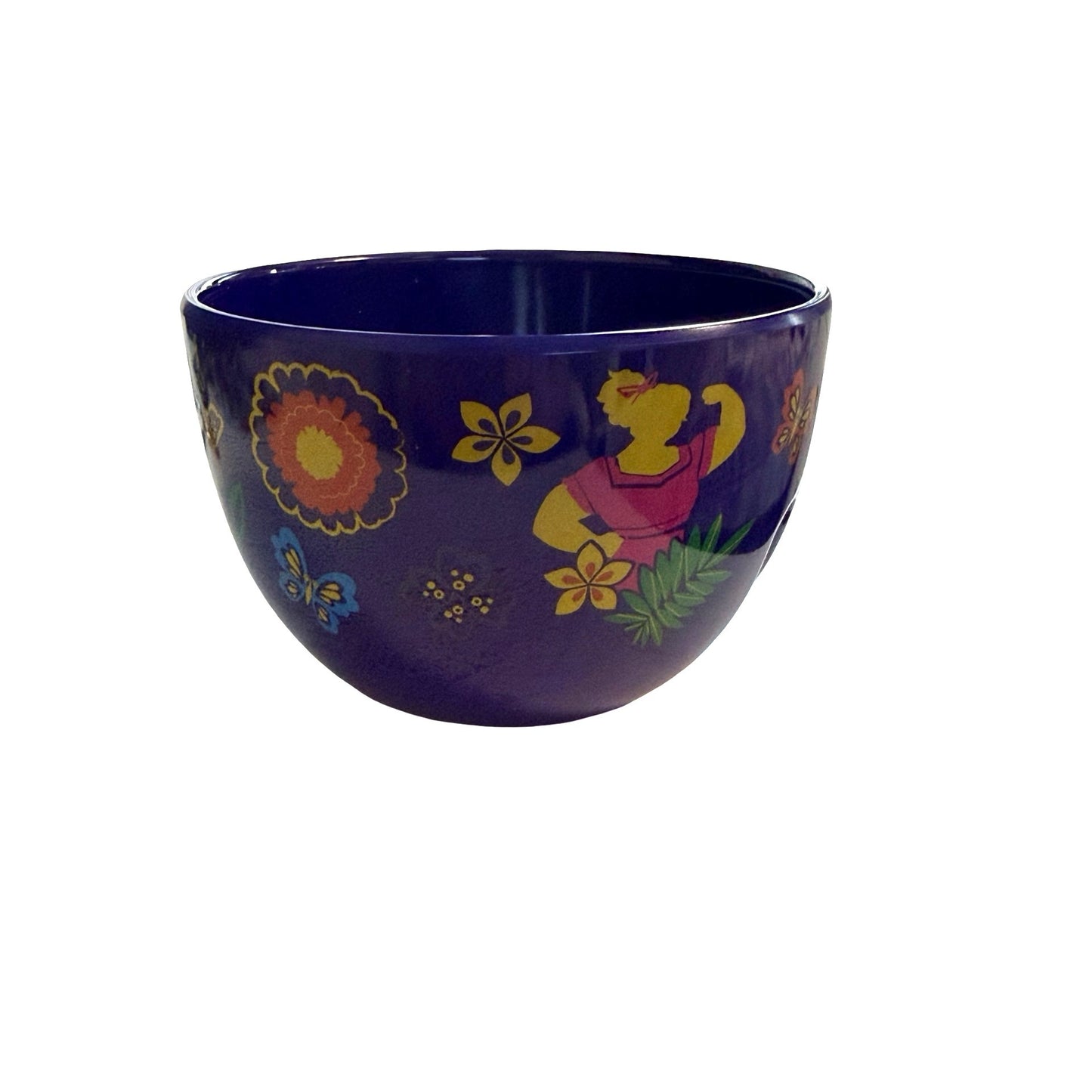 Disney Encanto Plastic Snack Bowl Purple Floral Character Serving Bowl 16.5 Oz