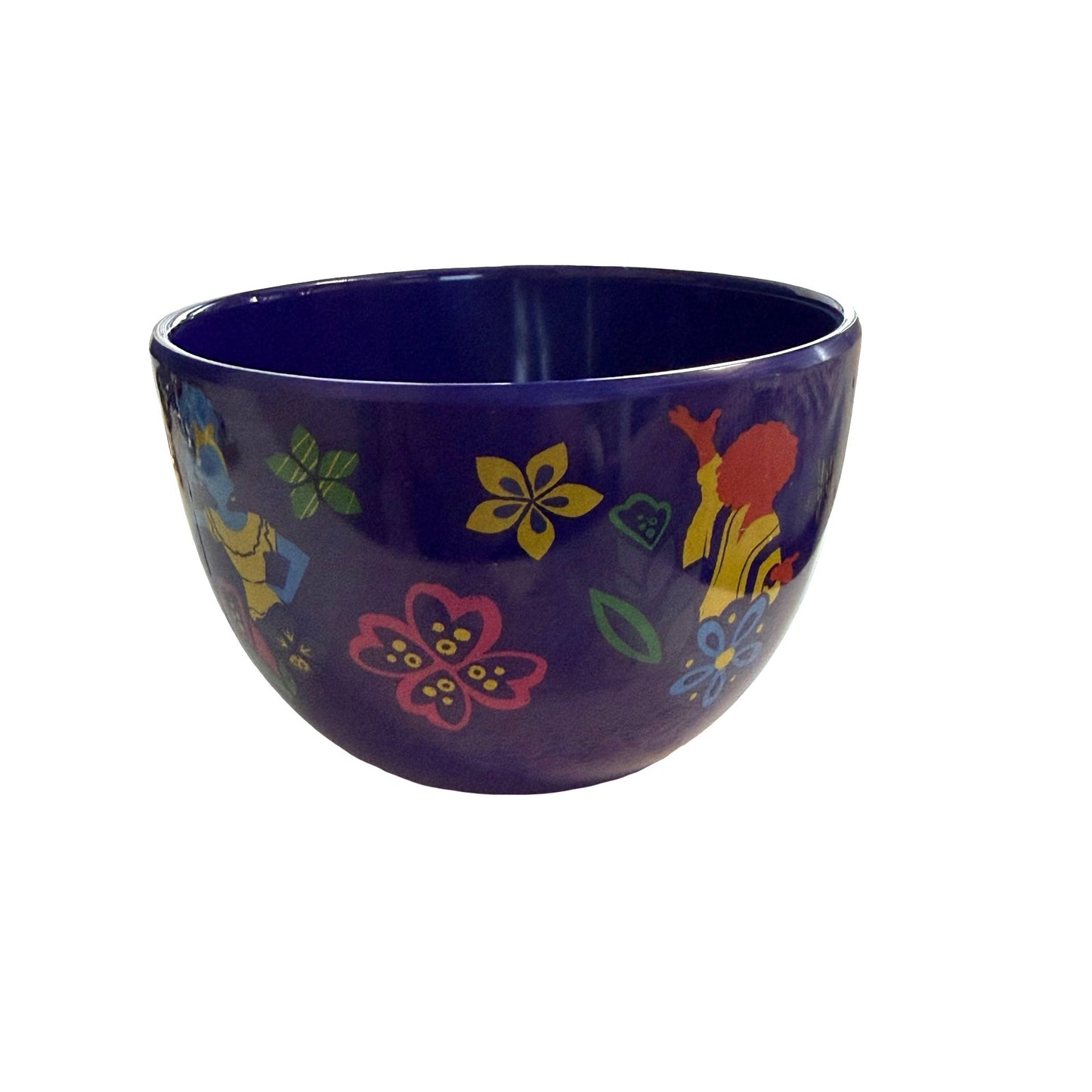 Disney Encanto Plastic Snack Bowl Purple Floral Character Serving Bowl 16.5 Oz