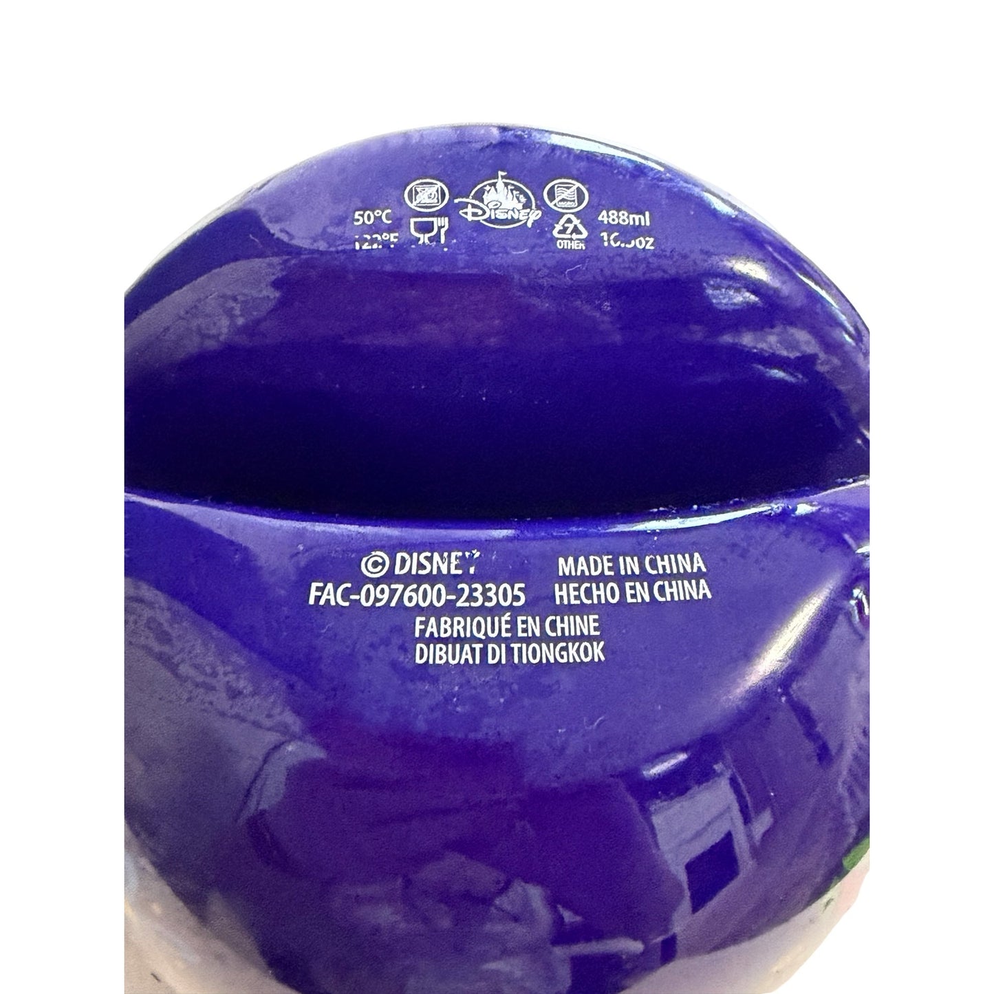 Disney Encanto Plastic Snack Bowl Purple Floral Character Serving Bowl 16.5 Oz