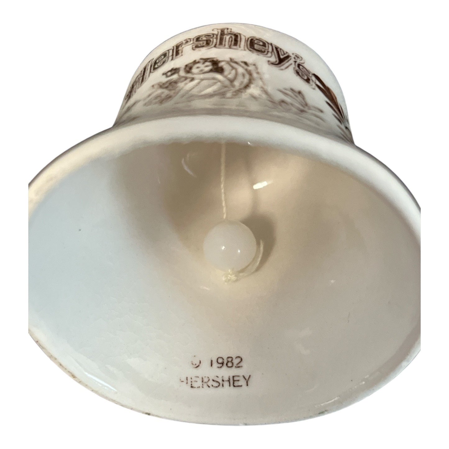Vintage Hershey’s Ceramic Collectible Bell – 1982 Trademark Design – 3x2