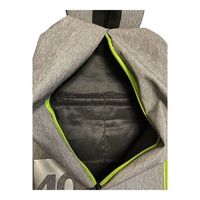 Herbalife Nutrition 40 Years Anniversary Gray Backpack with Green Zippers