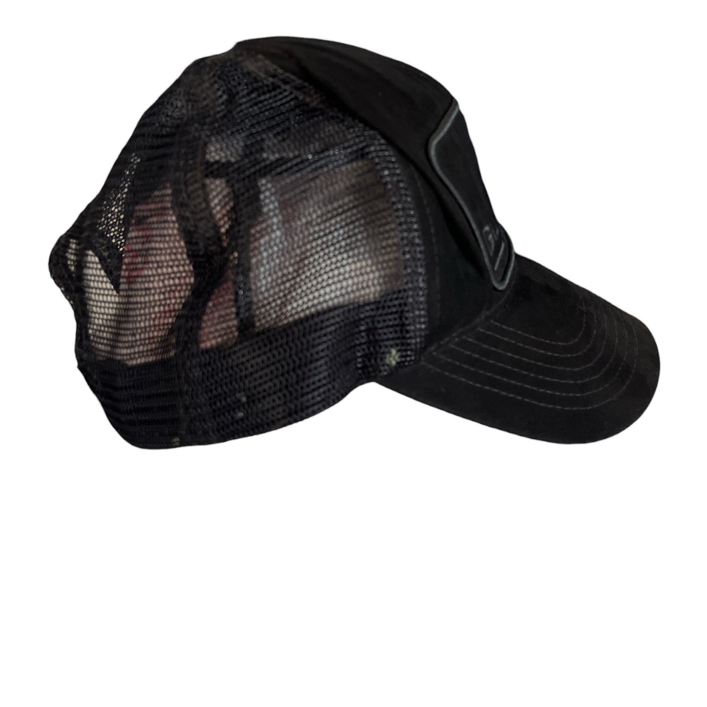 Blacktiph Fishing Trucker Hat Black Suede Brim Mesh Snapback Limited Edition