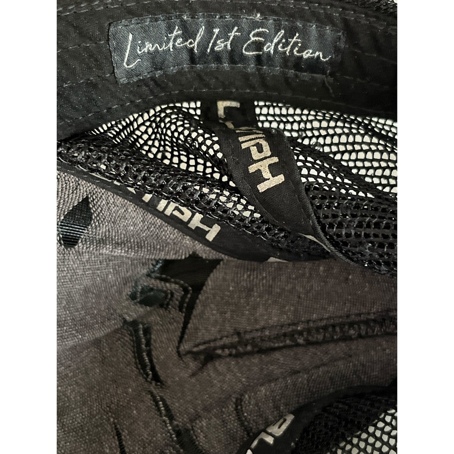 Blacktiph Fishing Trucker Hat Black Suede Brim Mesh Snapback Limited Edition