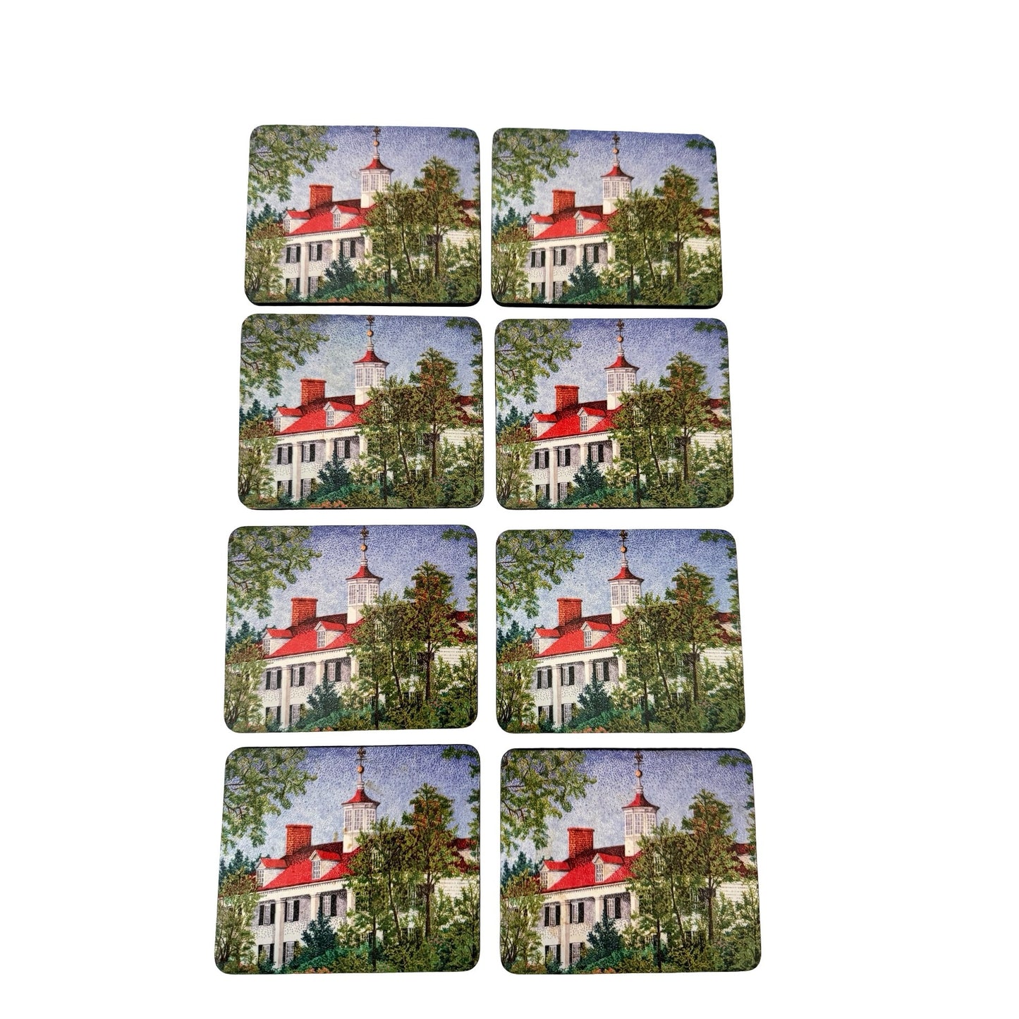 1994 MMA Sèvres Coasters Set Metropolitan Museum of Art Mount Vernon Style 4x4 Set of 8