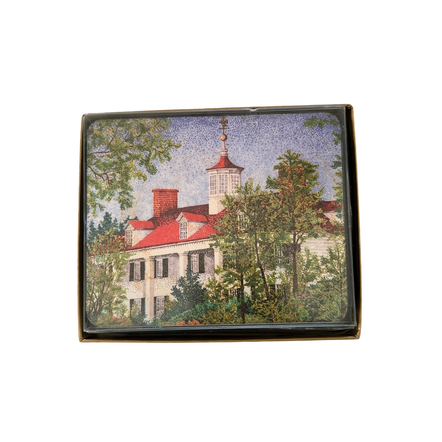 1994 MMA Sèvres Coasters Set Metropolitan Museum of Art Mount Vernon Style 4x4 Set of 8