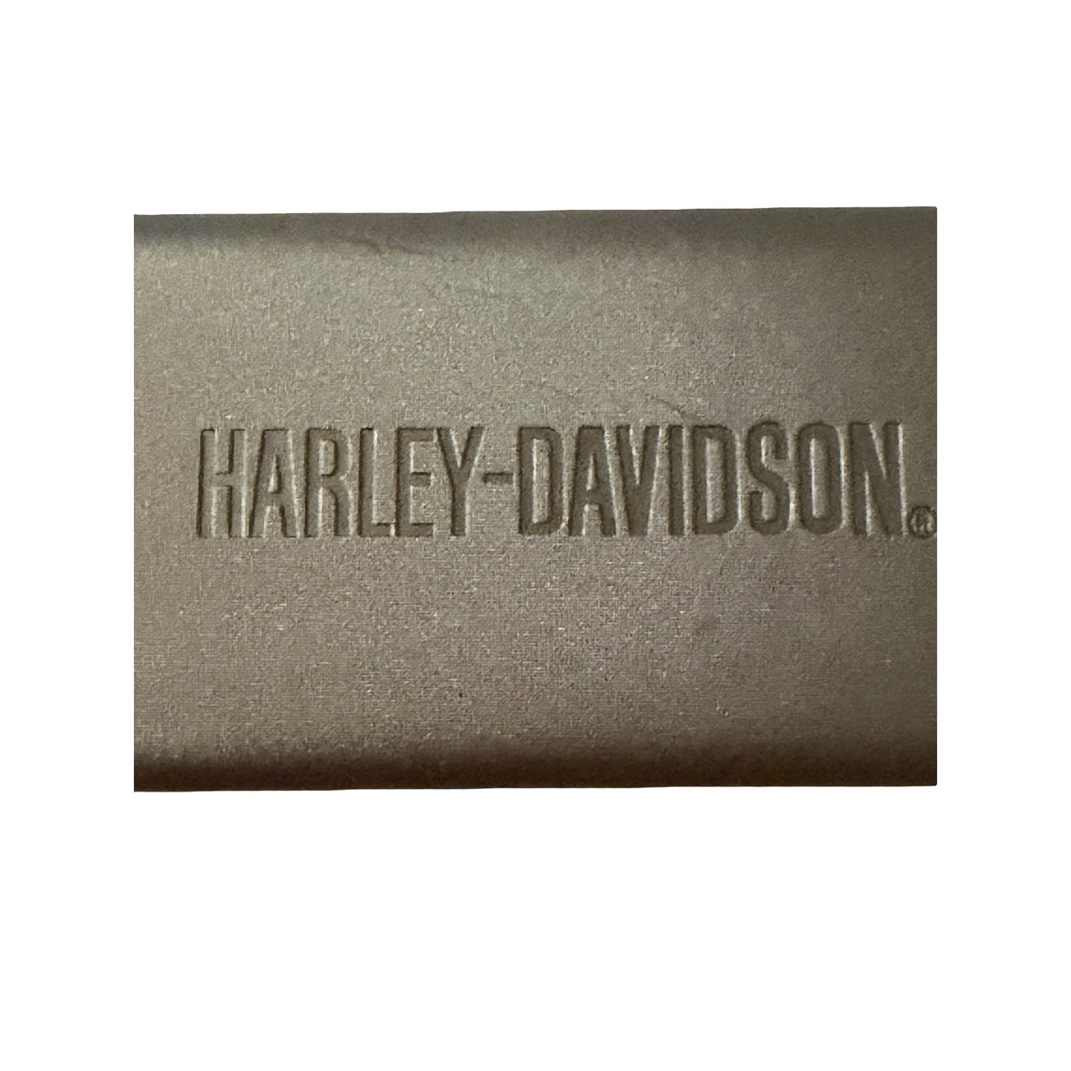 Harley Davidson Hard Shell Eyeglass Sunglasses Case Gray Embossed Logo
