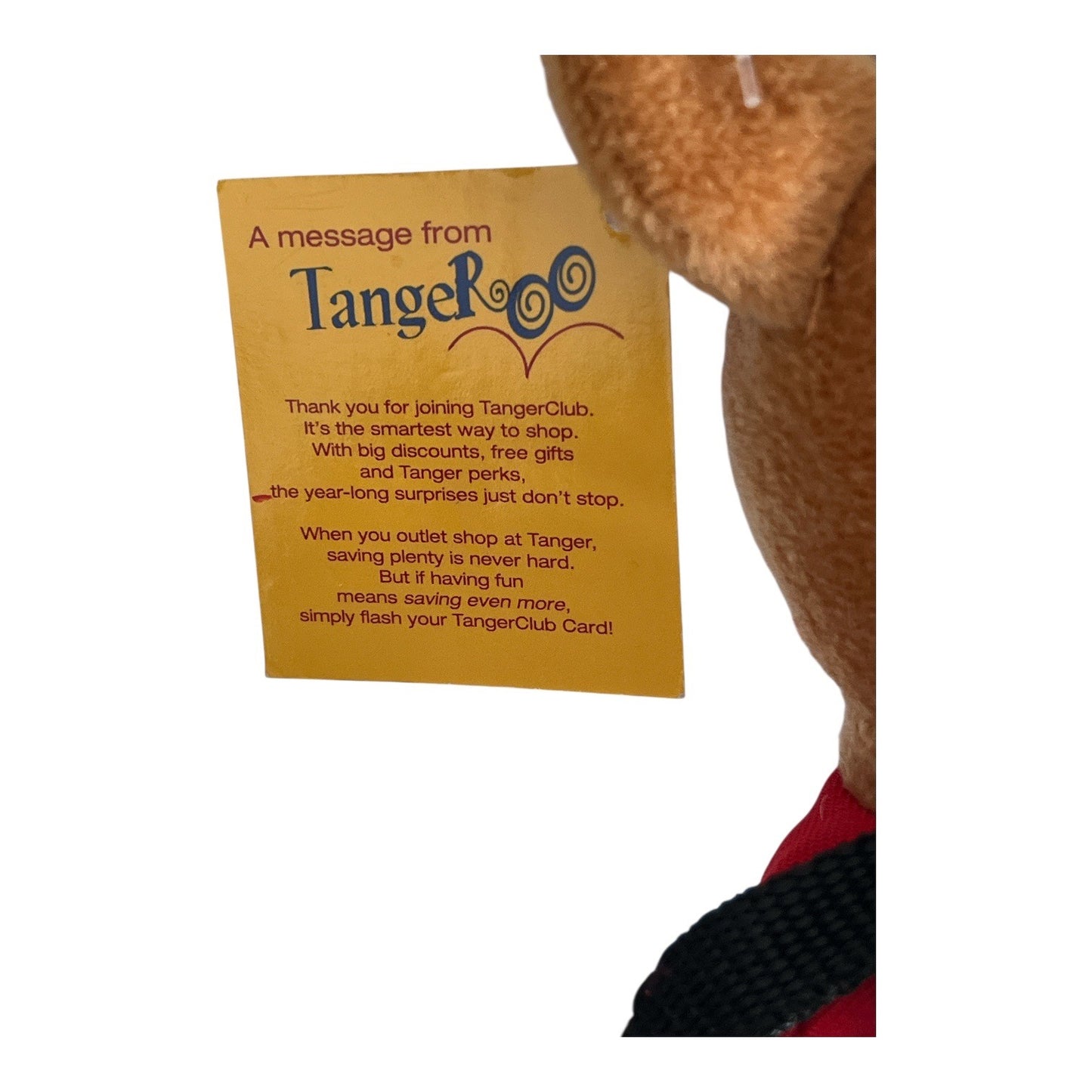 Tanger Outlets Kangaroo Plush Mascot With Backpack 9.5 Inch Stuffed Animal