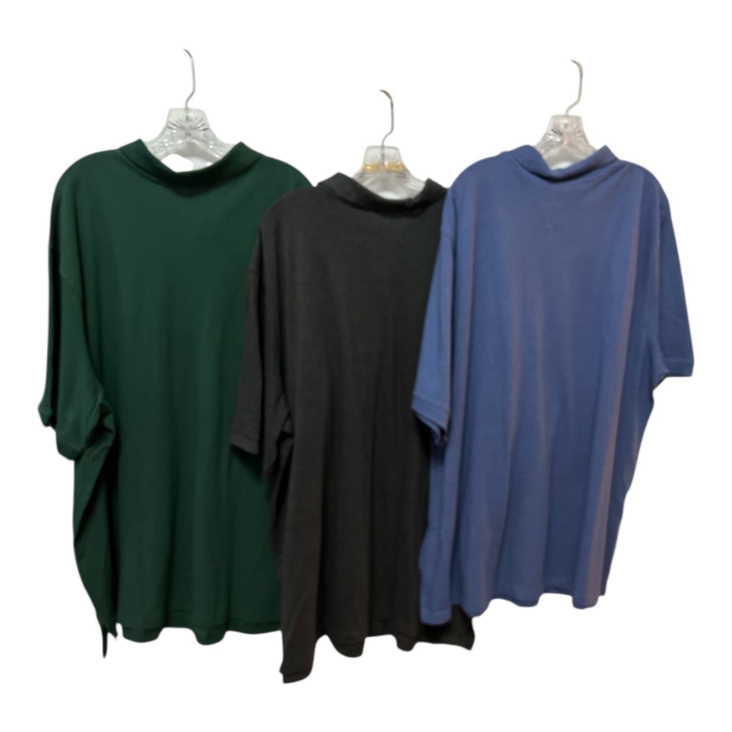 KingSize Mens Polo Shirts Lot 3XL Big Green Black Blue Short Sleeve