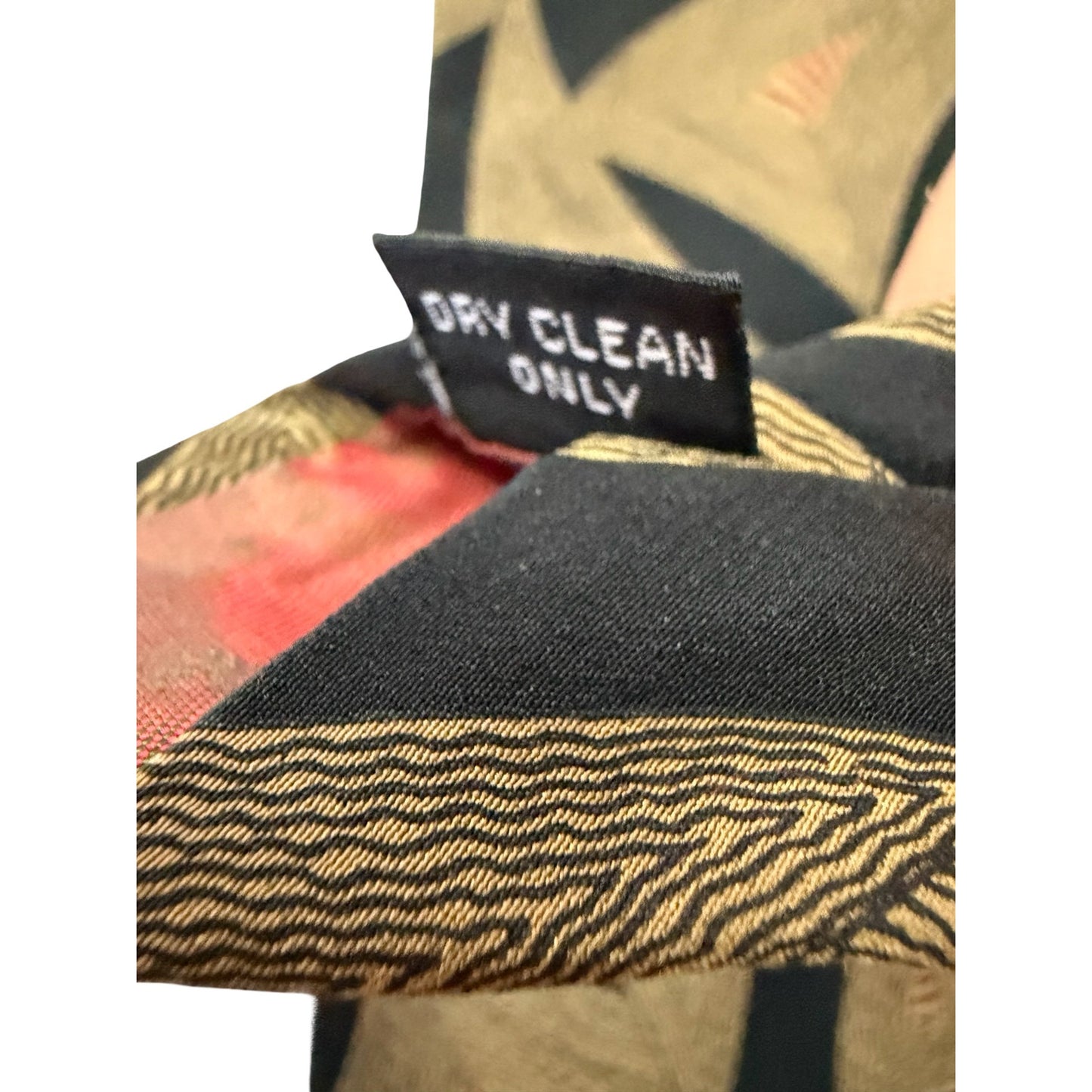 Vintage Giorgio Danielli 100% Silk Necktie Hand Made in Italy Abstract Geometric Tie