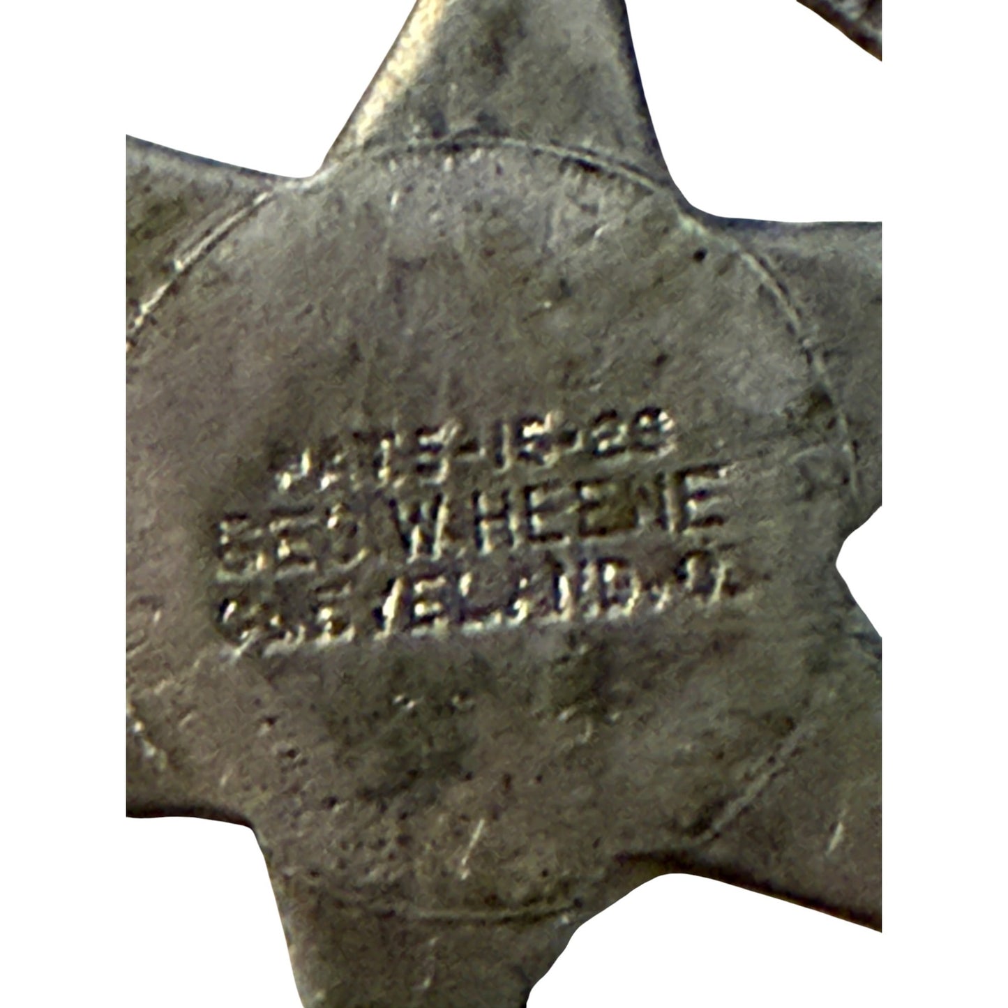 Antique 1926 M L Yarger New Londen Ohio Aluminum Advertising Token Geo W Heene Cleveland