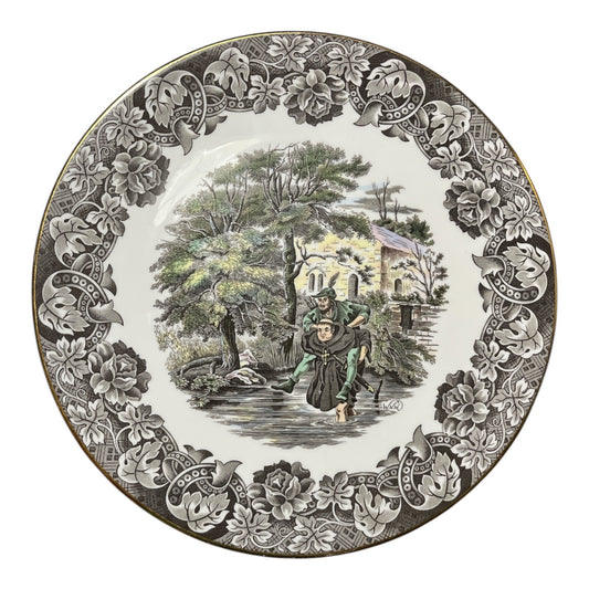 Vintage Robin Hood Collector Plate Friar Tuck Unholy Baptism Nicholas Mellor England