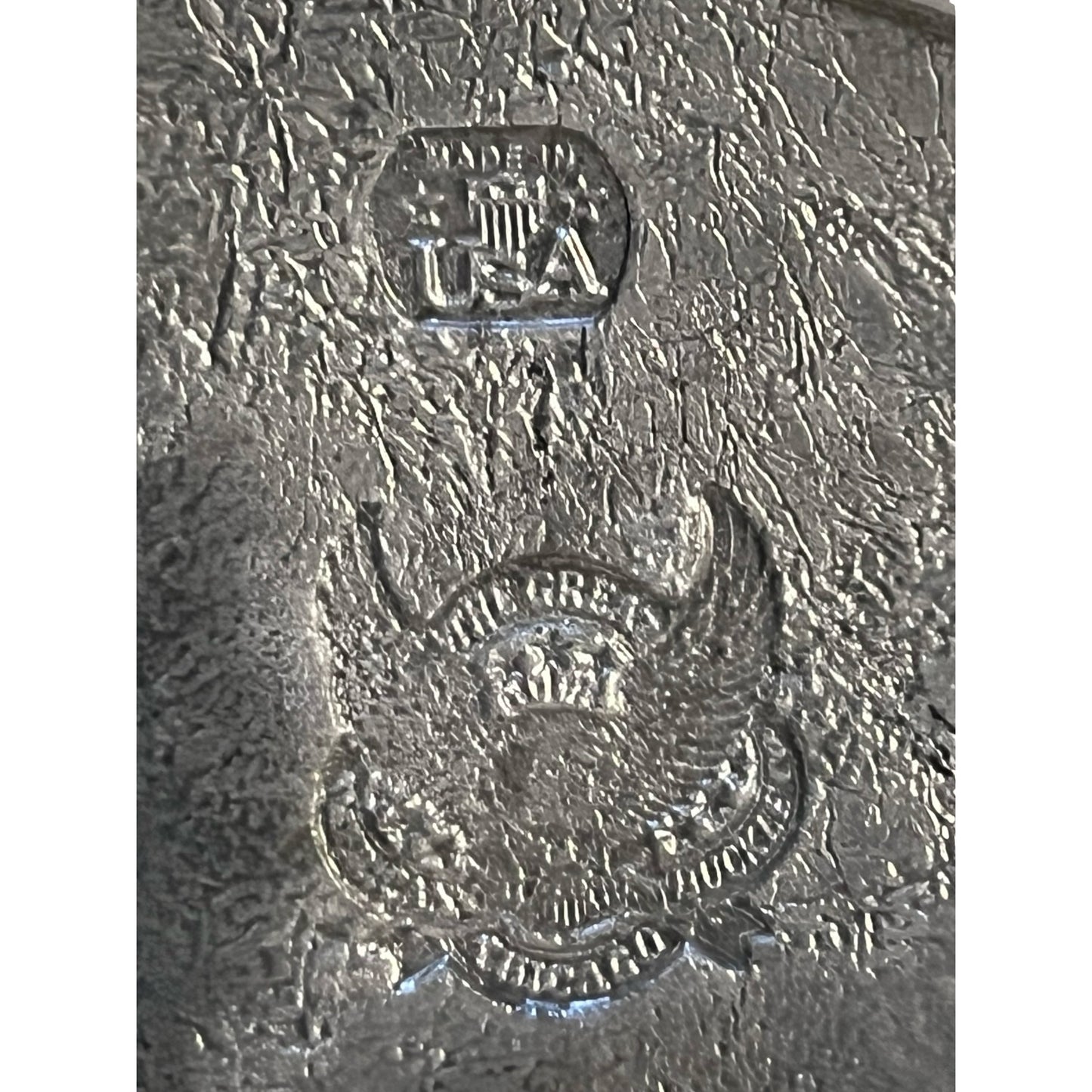 Vintage Deer Belt Buckle Great American Buckle Co Chicago 472 Made in USA Pewter 3.5”