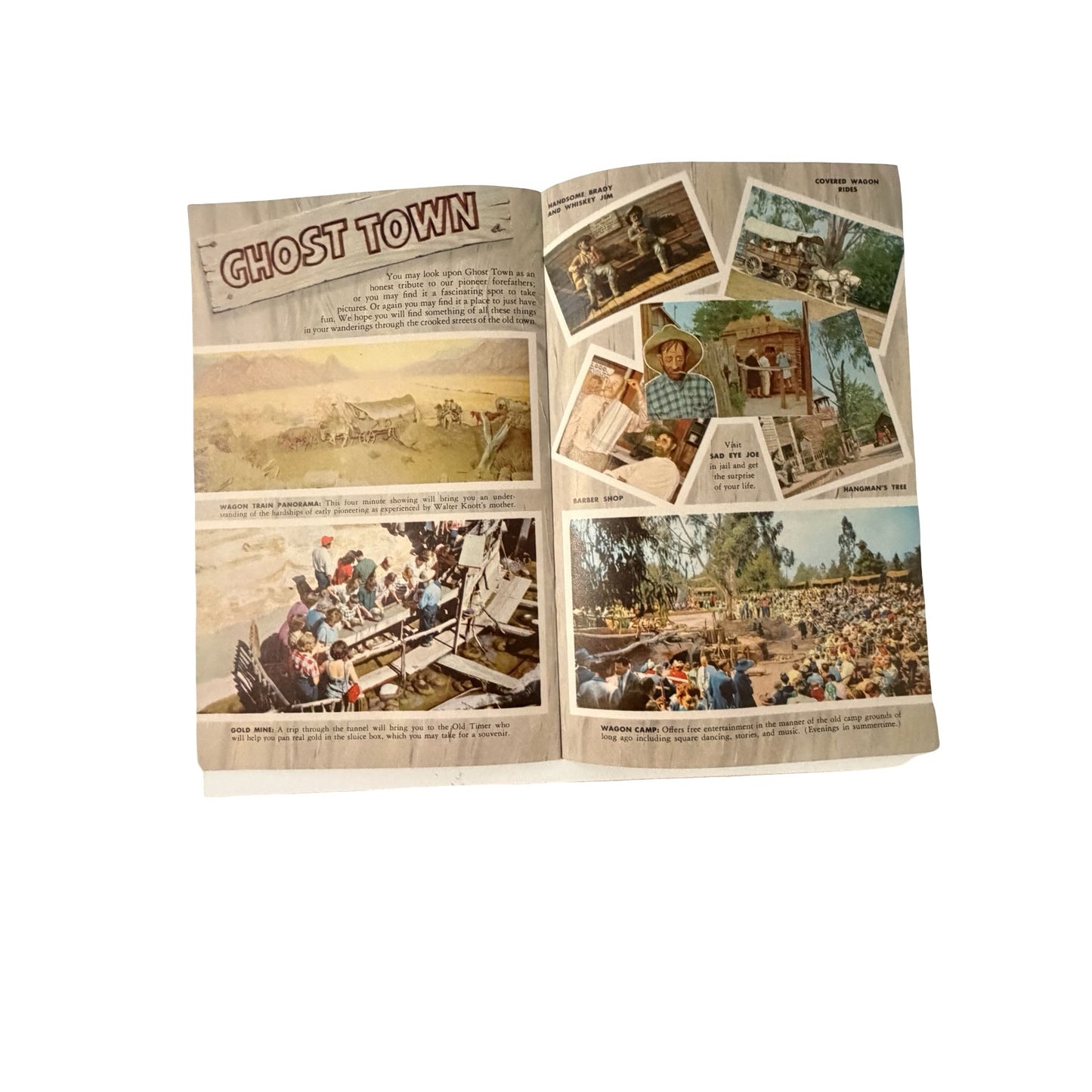 Vintage 1957 Knott's Berry Farm Steak House in Ghost Town Menu Souvenir Booklet Buena Park CA