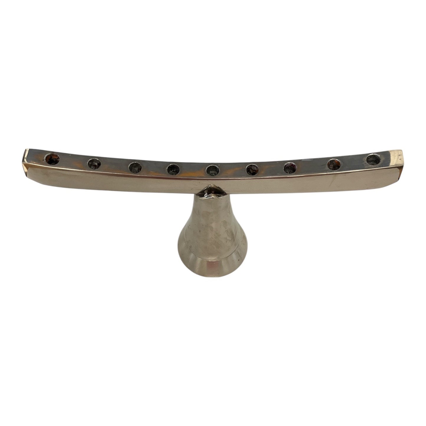 Modern Silver Metal Menorah – Bed Bath & Beyond – 11.75” Hanukkah Candle Holder