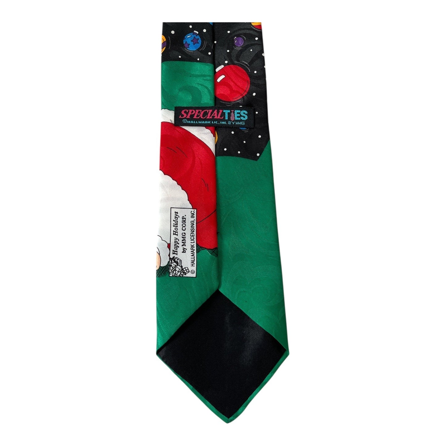Vintage Hallmark Christmas Necktie Santa Playing Pool Holiday Novelty Tie