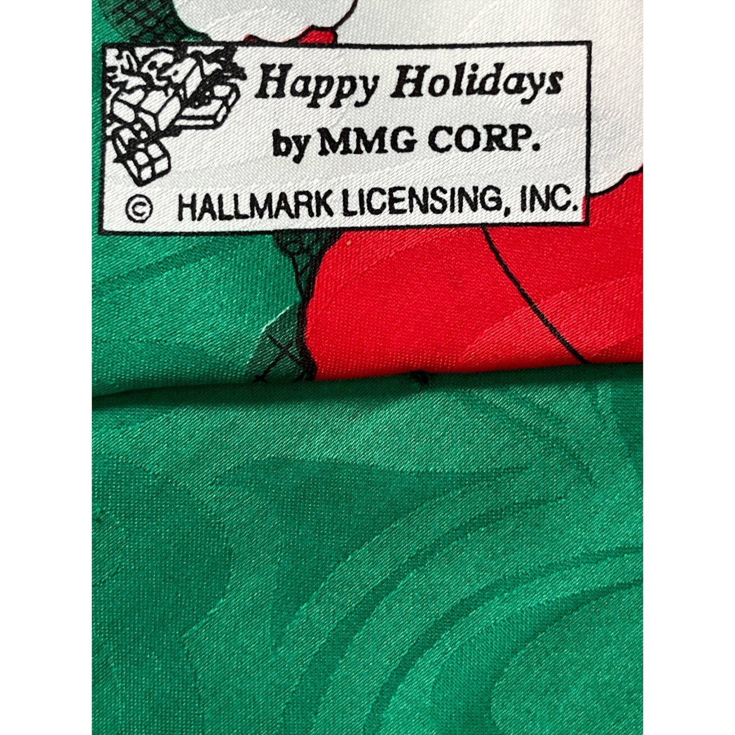 Vintage Hallmark Christmas Necktie Santa Playing Pool Holiday Novelty Tie