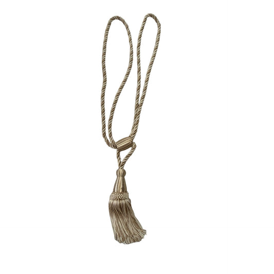 Vintage Passementerie Champagne Gold Drapery Tieback Tassel 22.5" French Style