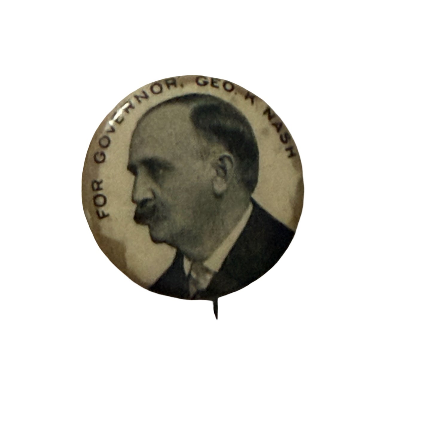 Lot of 3 Vintage Political Campaign Pinback Buttons Bob Taft Ogilvie George Nash