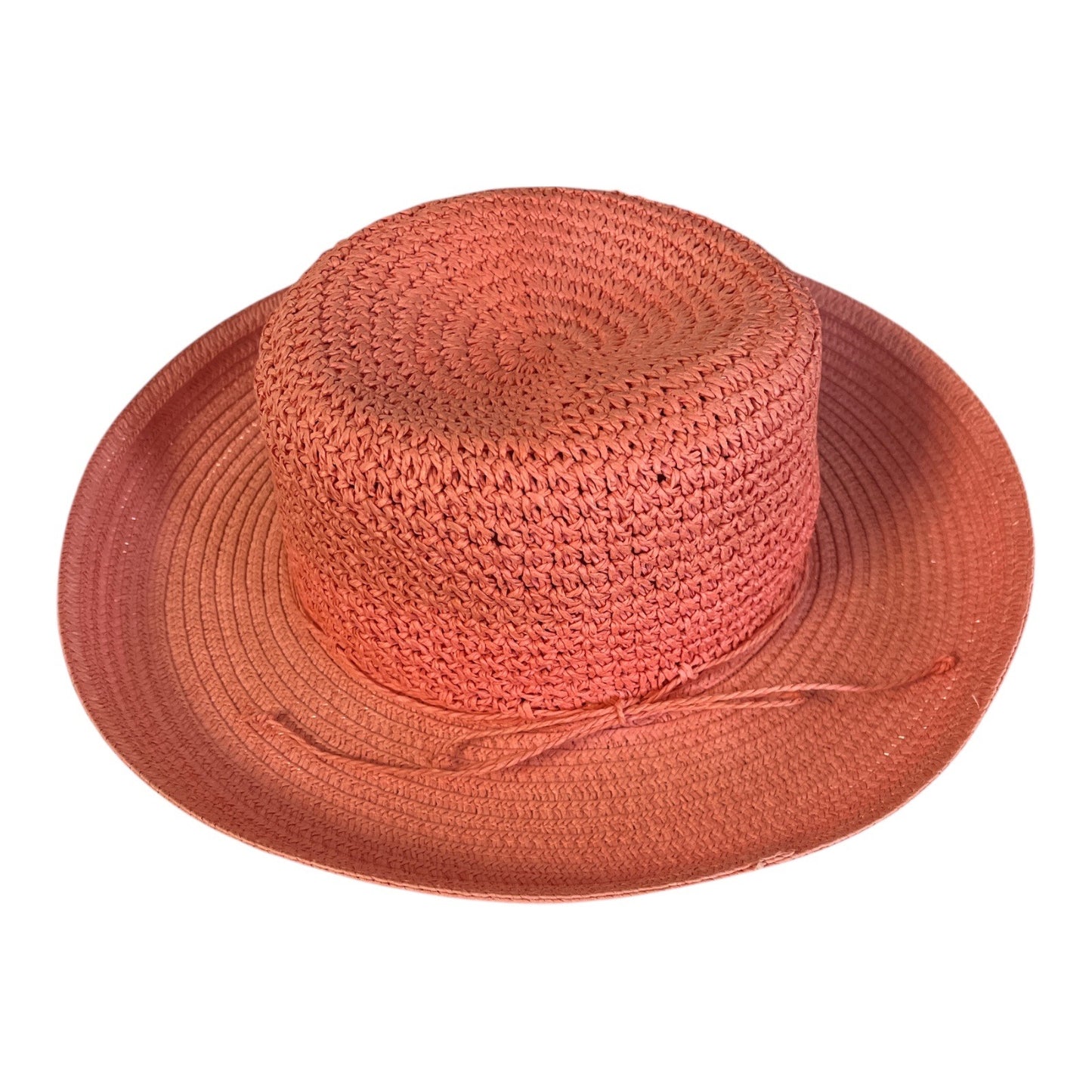 Cappelli Straworld Woven Sun Hat – Coral Pink – Wide Brim – 12”