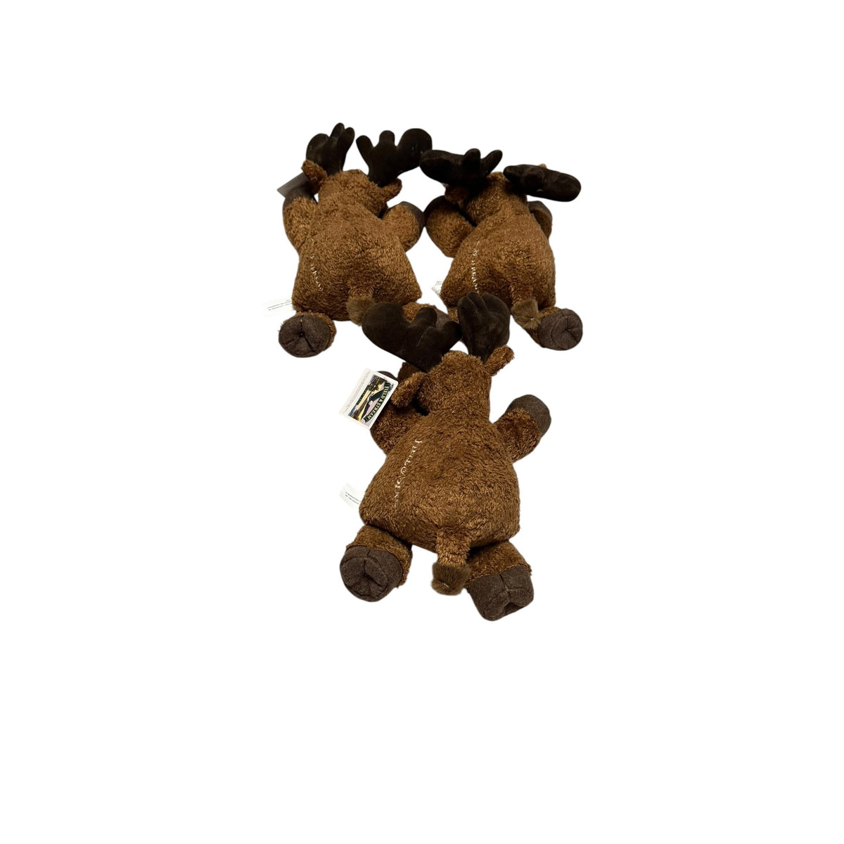Field & Stream Moose Plush Stuffed Animals Brown Beanie Lot of 3 Tags