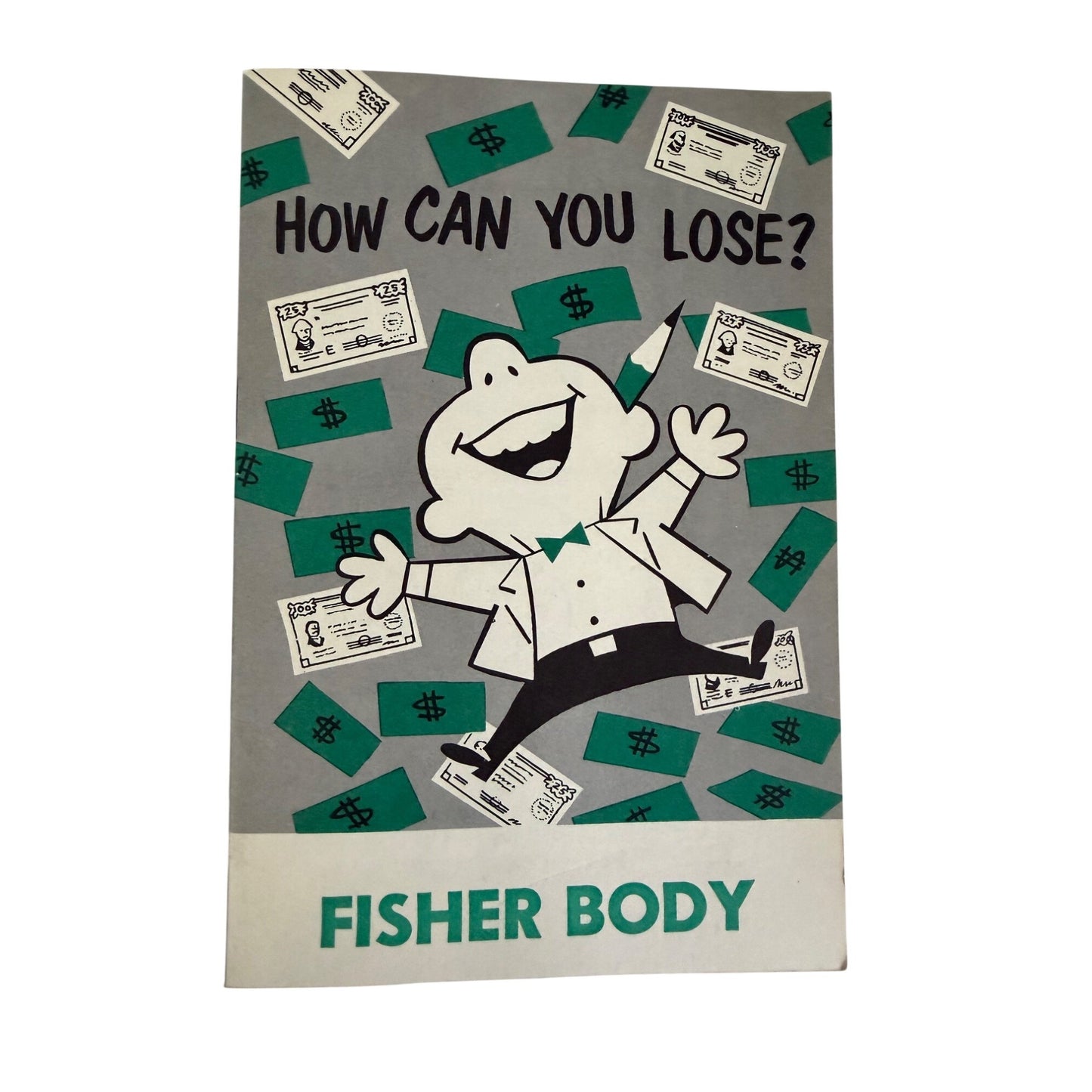 Vintage 1950s Fisher Body General Motors How Can You Lose Employee Suggestion Plan Booklet GM Automotive Ephemera