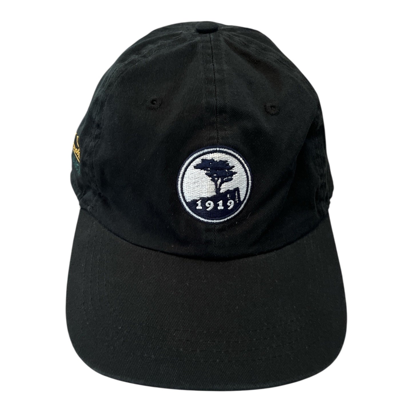 Pebble Beach 1919 One Hundred Years Golf Hat – Black Adjustable Cap by AHEAD – Centennial Edition