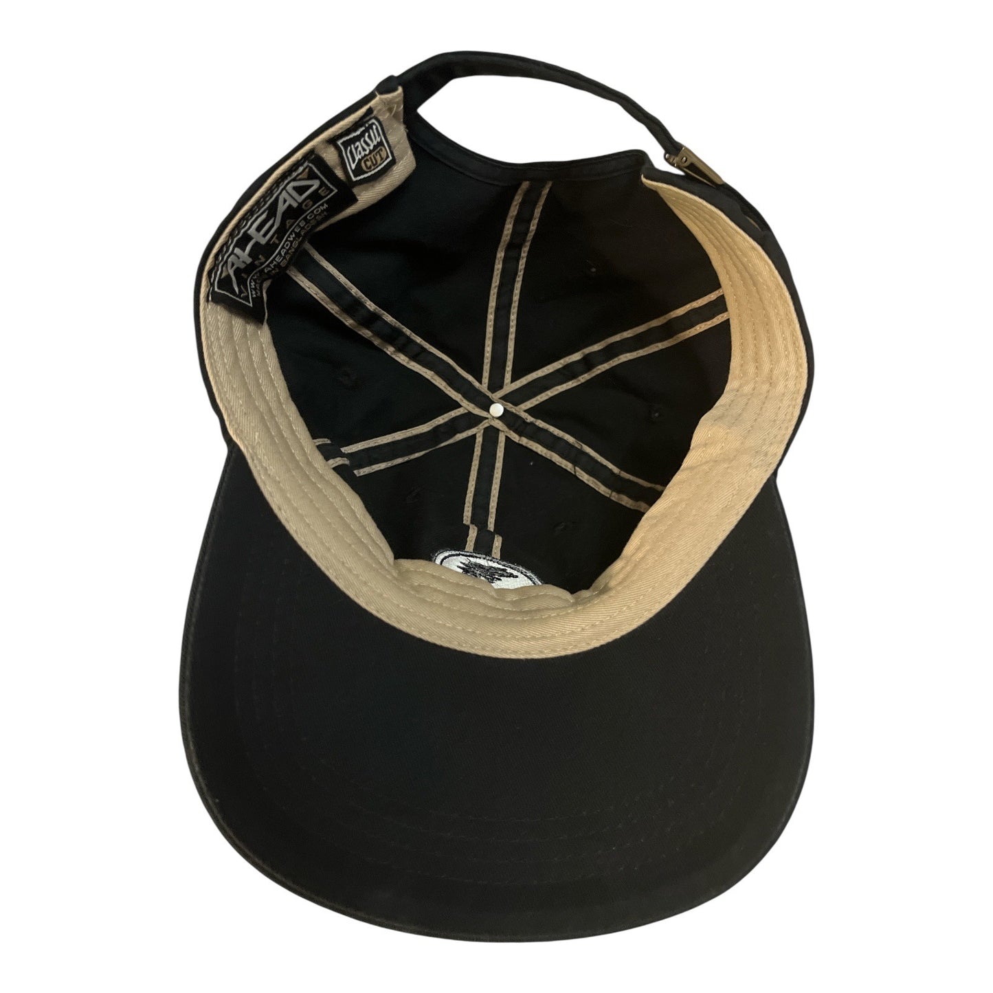 Pebble Beach 1919 One Hundred Years Golf Hat – Black Adjustable Cap by AHEAD – Centennial Edition
