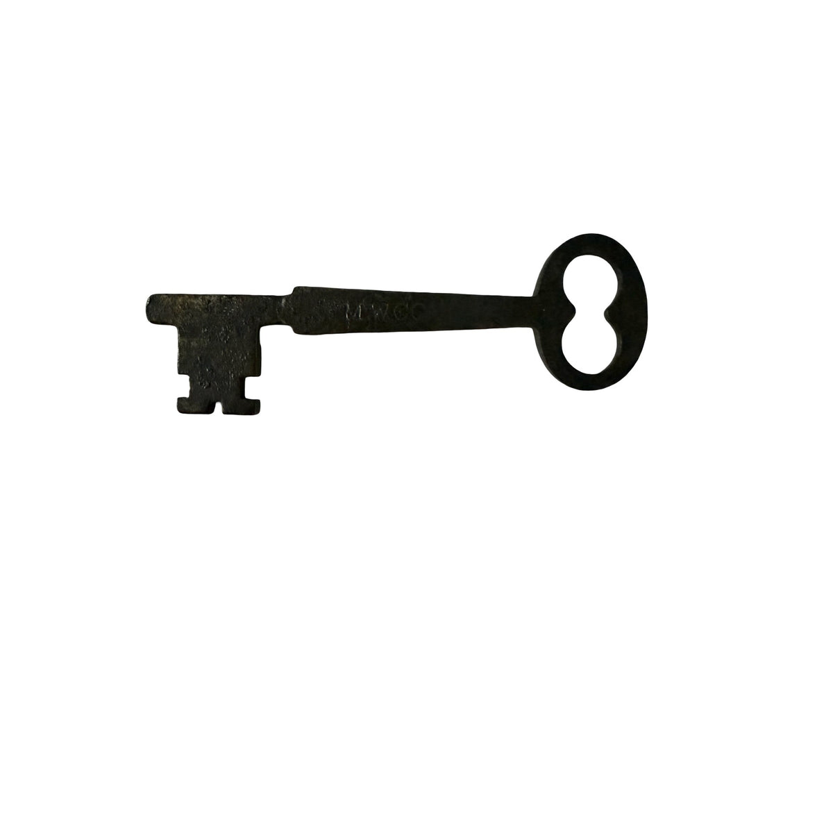 Antique M W & Co Skeleton Key Mallory Wheeler New Haven Connecticut 2.5 Inch