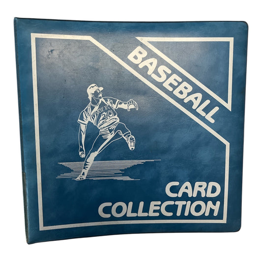 Vintage Baseball Card Collection Binder With 1991 Stadium Club Cards & Player Images