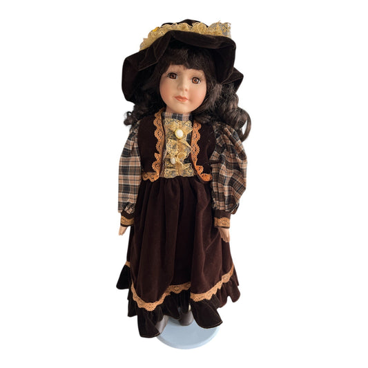 Knightsbridge Collection Porcelain Doll by J. Steventon Ltd with Stand, Box & Certificate