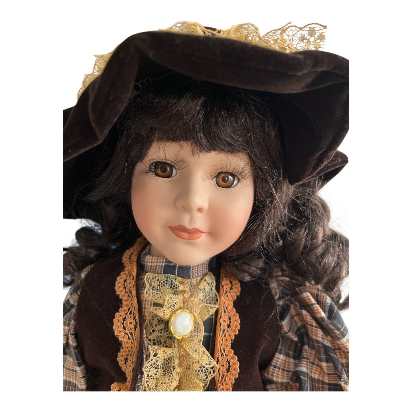 Knightsbridge Collection Porcelain Doll by J. Steventon Ltd with Stand, Box & Certificate