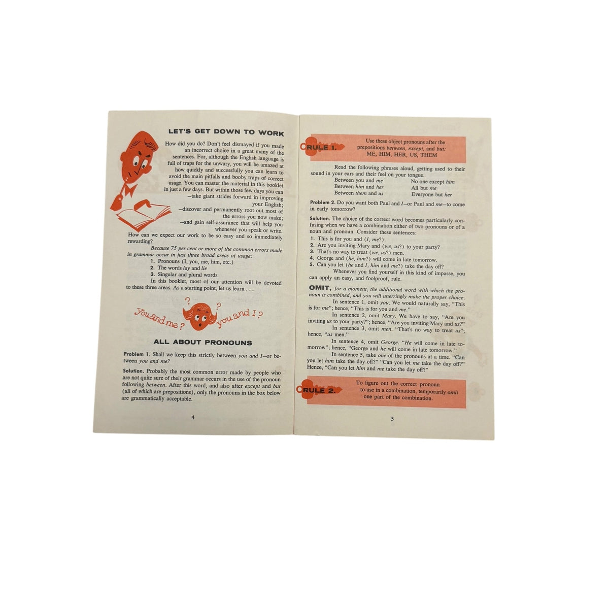Norman Lewis Better English Easy Ways to Better English Vintage 1958 Grammar Booklet GM