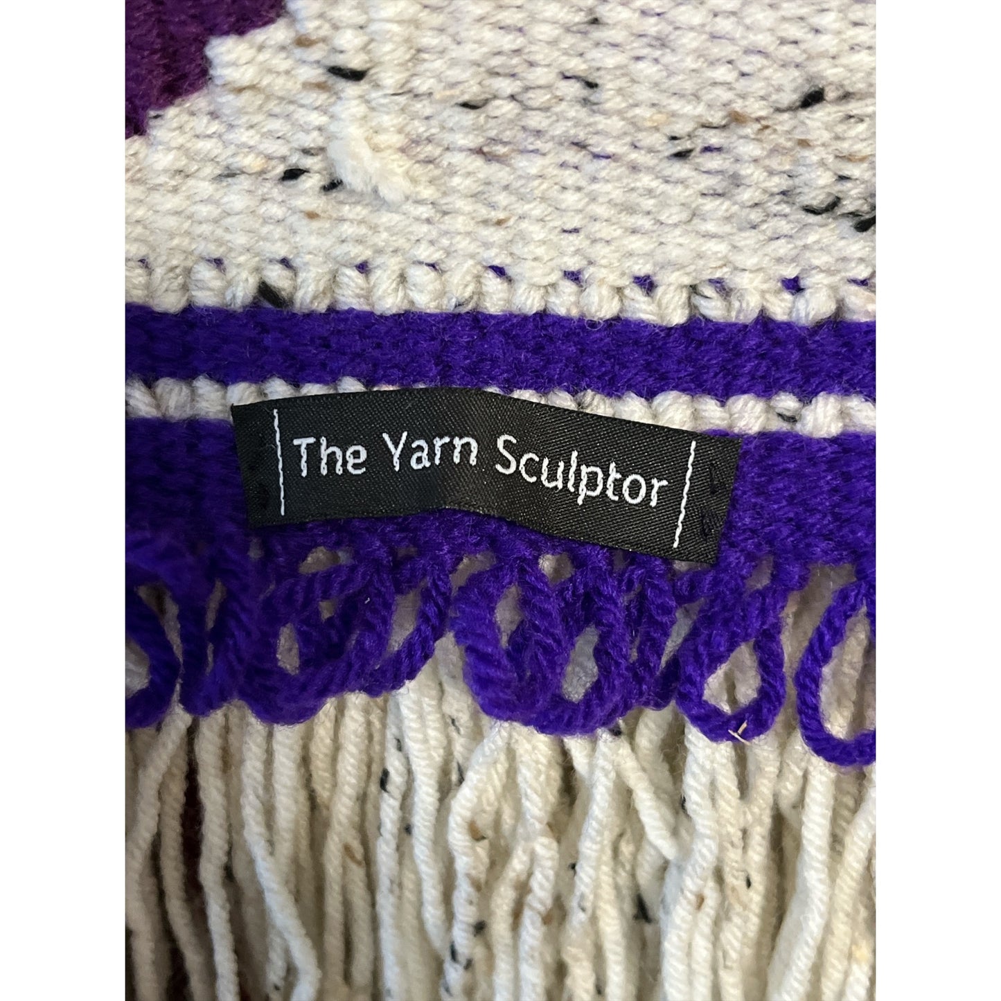 The Yarn Sculptor Woven Wall Hanging Mountain Landscape Fiber Art Textile 28x22