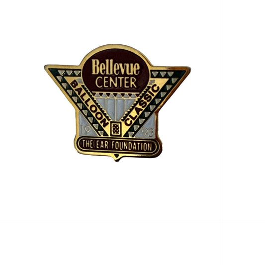1993 Bellevue Center Balloon Classic The Ear Foundation Enamel Lapel Pin