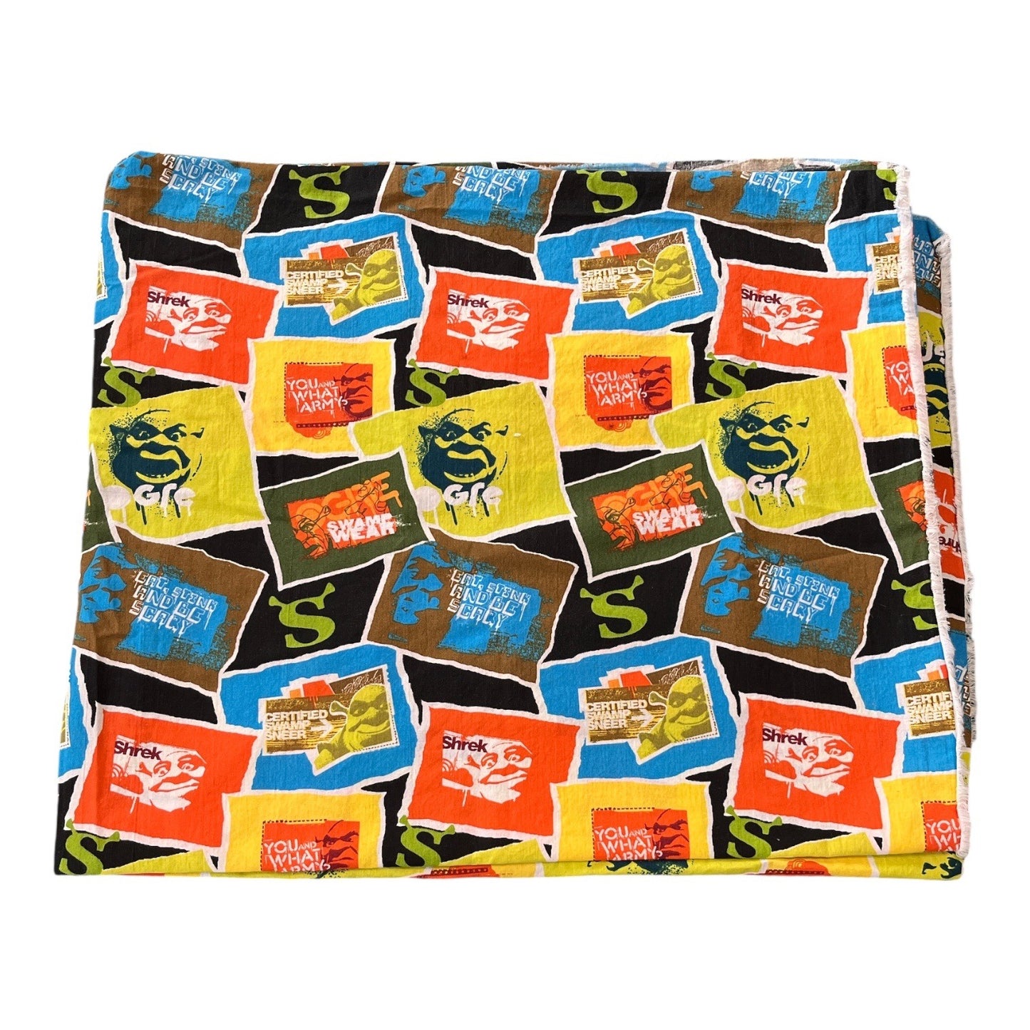 Shrek 2 Swamp Wear Patch Fabric 2 Yards Springs Creative Licensed DreamWorks Cotton