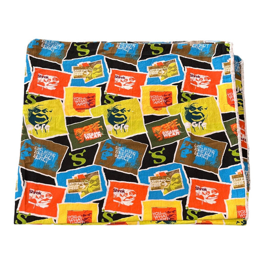 Shrek 2 Swamp Wear Patch Fabric 2 Yards Springs Creative Licensed DreamWorks Cotton