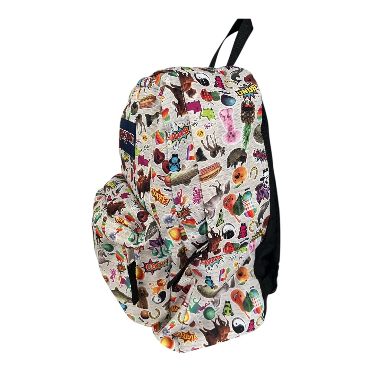 JanSport SuperBreak Backpack – Emoji Sticker Print – 15x13x9x5