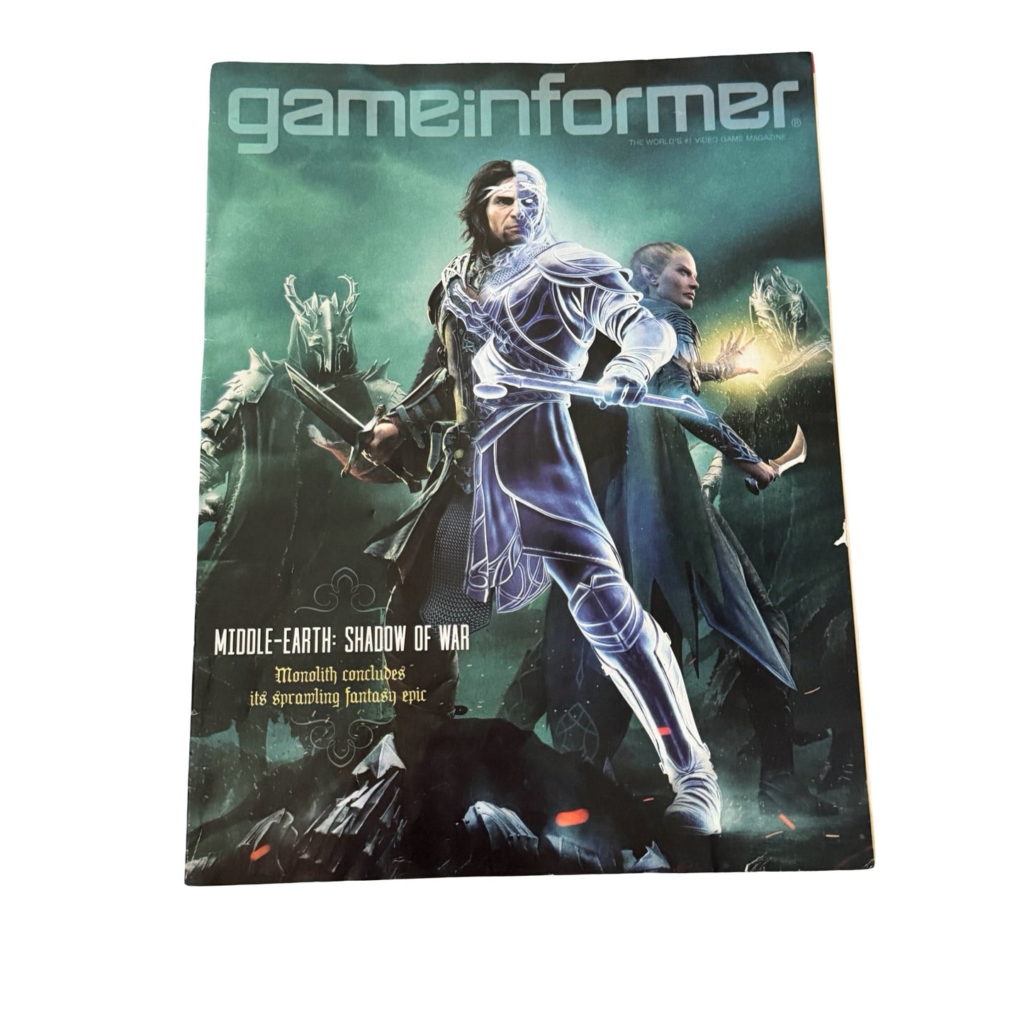 Lot of 4 Game Informer Magazines Horizon Zero Dawn Shadow of War VR Hellblade 2017