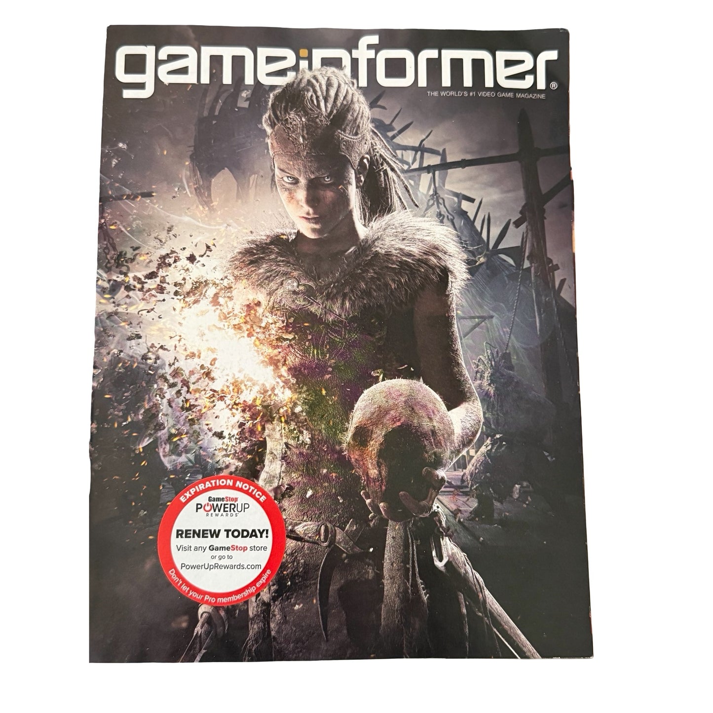 Lot of 4 Game Informer Magazines Horizon Zero Dawn Shadow of War VR Hellblade 2017