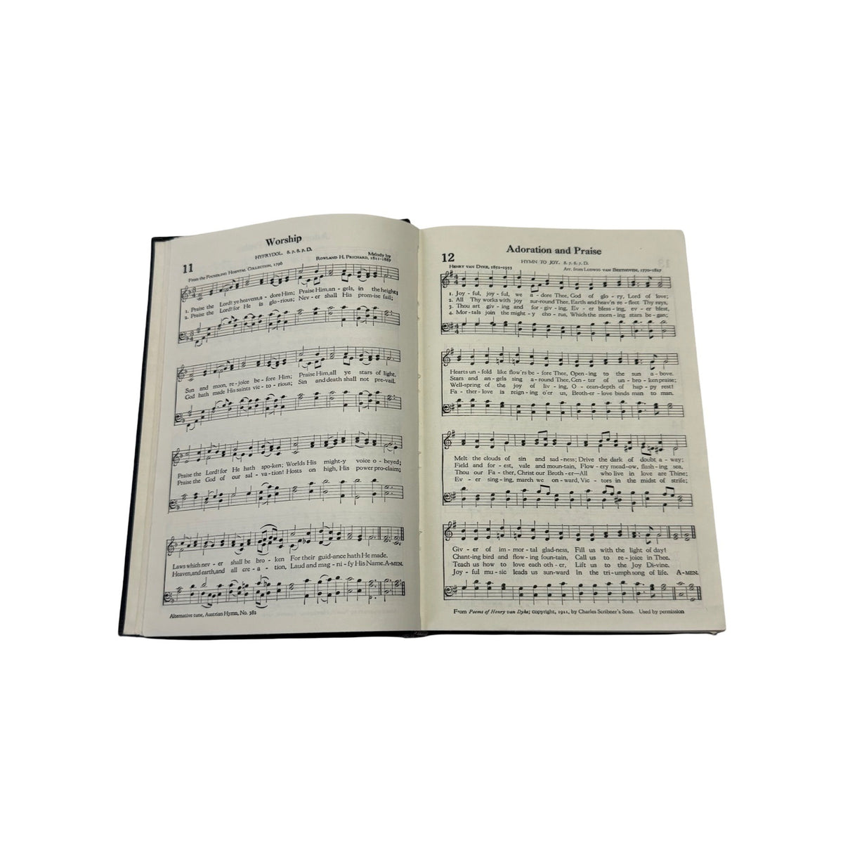 1939 The Methodist Hymnal Aldersgate Methodist Church Vintage Hardcover 695 Pages