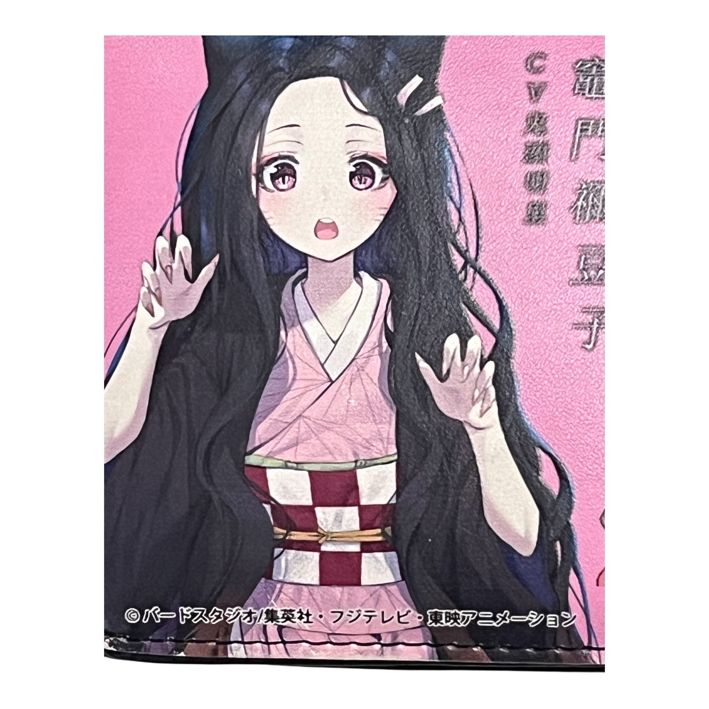Demon Slayer Anime Wallet – Nezuko Kamado Pink Bifold with Zipper Pocket