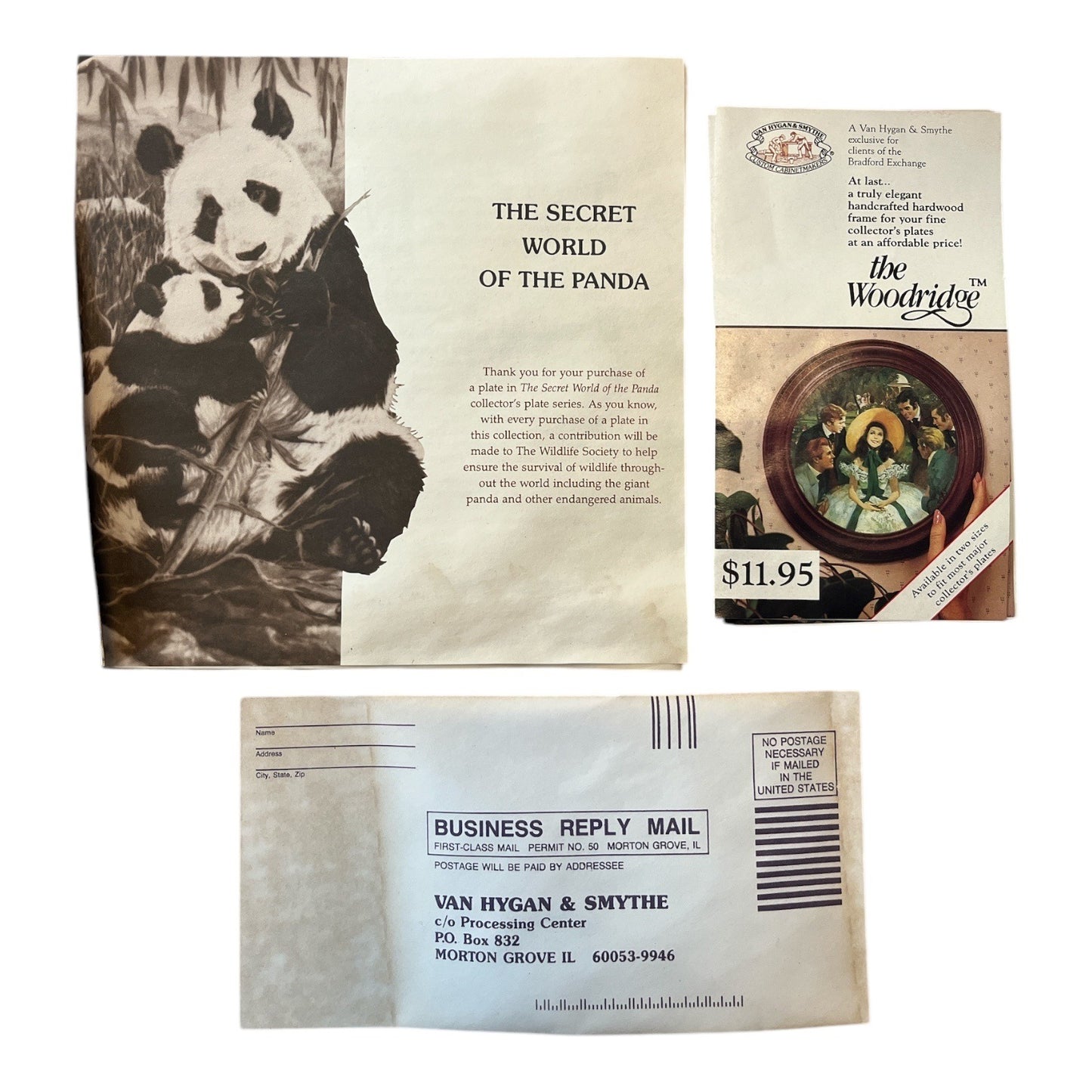 VTG 1990 Joyce Bridgett Panda Collector Plate “A Mother’s Care” W\.S. George w/COA