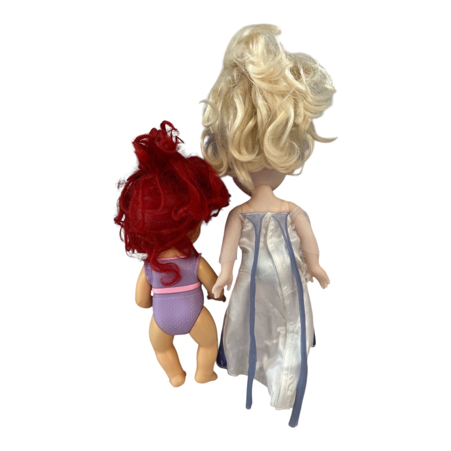 Disney Princess Elsa Doll & Baby Doll Set 11" & 13" Figures With Outfits