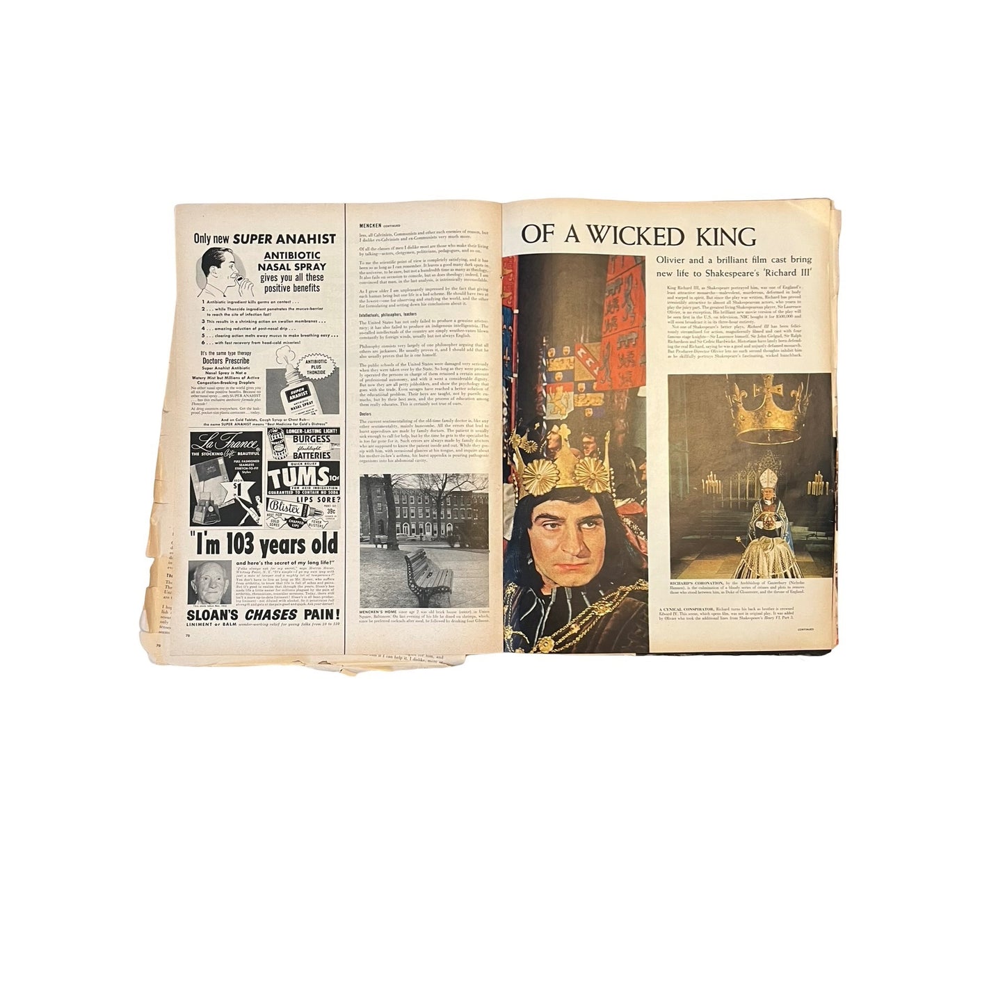 Vintage LIFE Magazine Lot 1956 + 25 Years of LIFE Special Issue Mid Century Ads Fashion History Ephemera