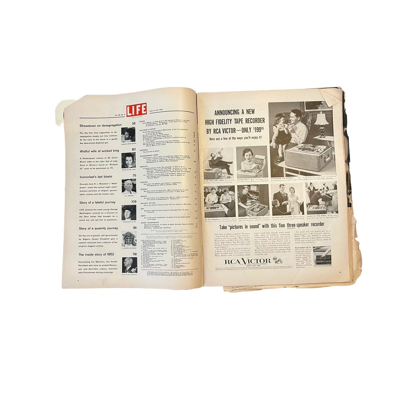 Vintage LIFE Magazine Lot 1956 + 25 Years of LIFE Special Issue Mid Century Ads Fashion History Ephemera