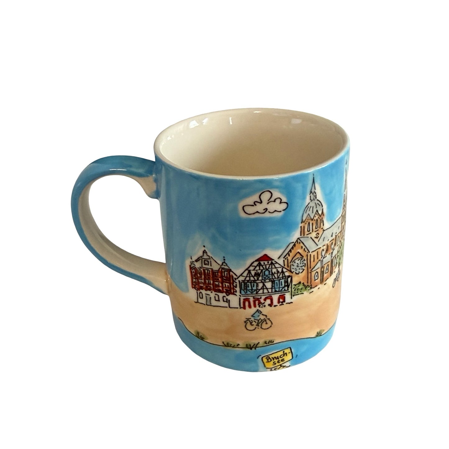 Hand Painted Heppenheim Germany Souvenir Mug Atregio Städter MediaMarketing
