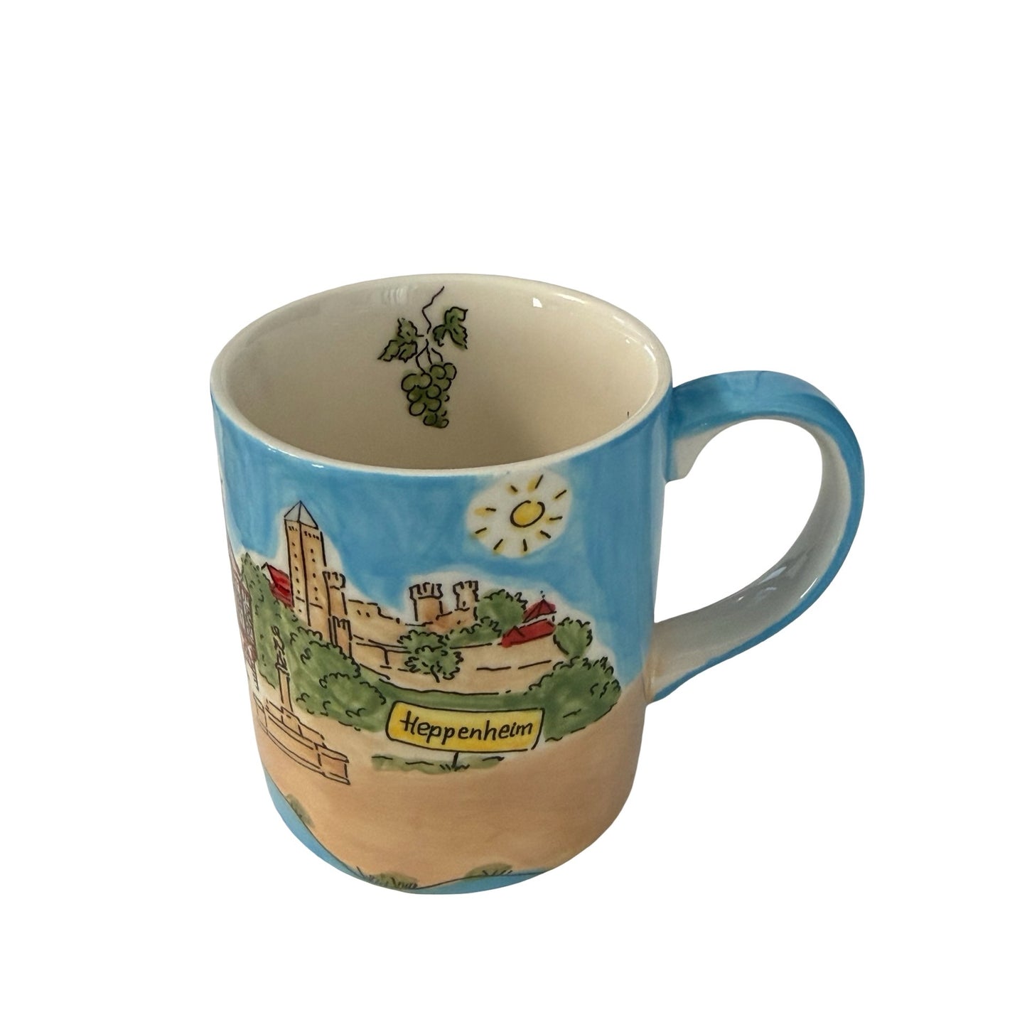 Hand Painted Heppenheim Germany Souvenir Mug Atregio Städter MediaMarketing